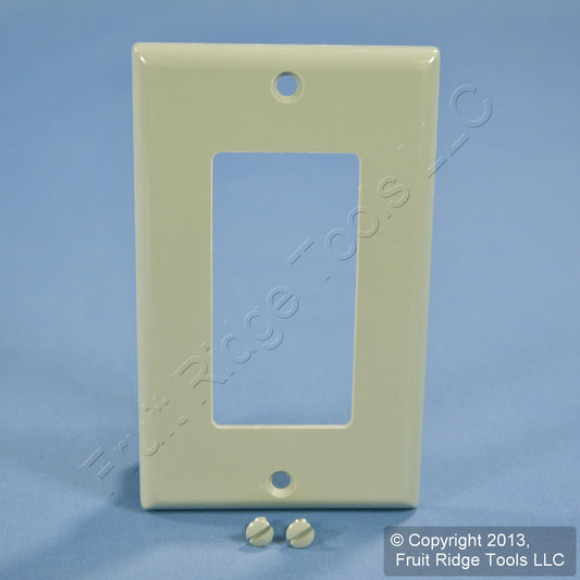 Leviton 80401-GY Gray 1-Gang Decora GFCI GFI Plastic Standard Wallplate Cover