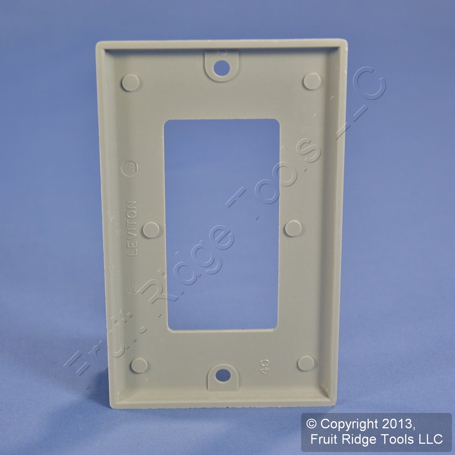 Leviton 80401-GY Gray 1-Gang Decora GFCI GFI Plastic Standard Wallplate Cover