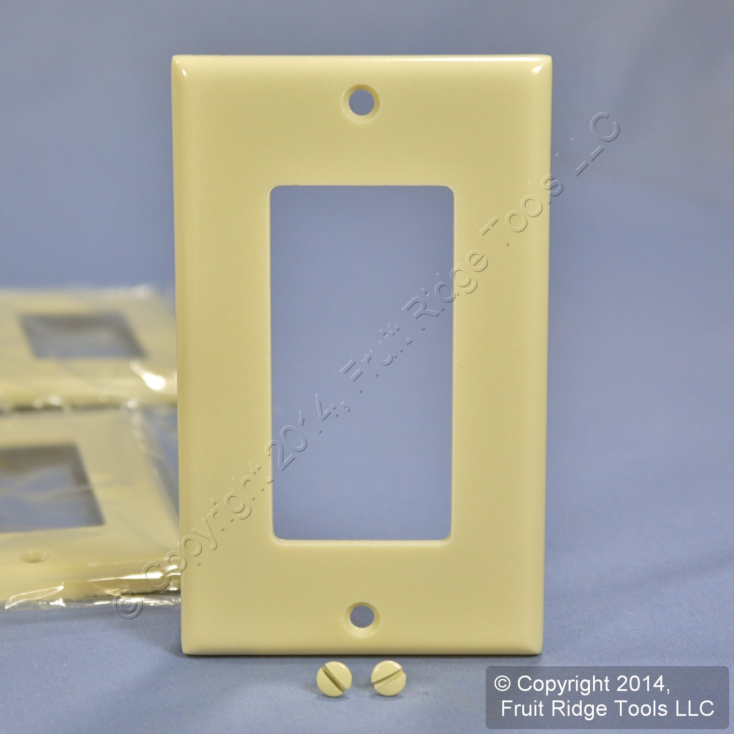 Leviton 80401-I Ivory 1-Gang Decora GFCI Plastic Standard Wallplate Covers 10pcs