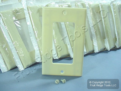 Leviton 80401-I Ivory 1-Gang Decora Plastic Standard Wallplate Cover 200-pack