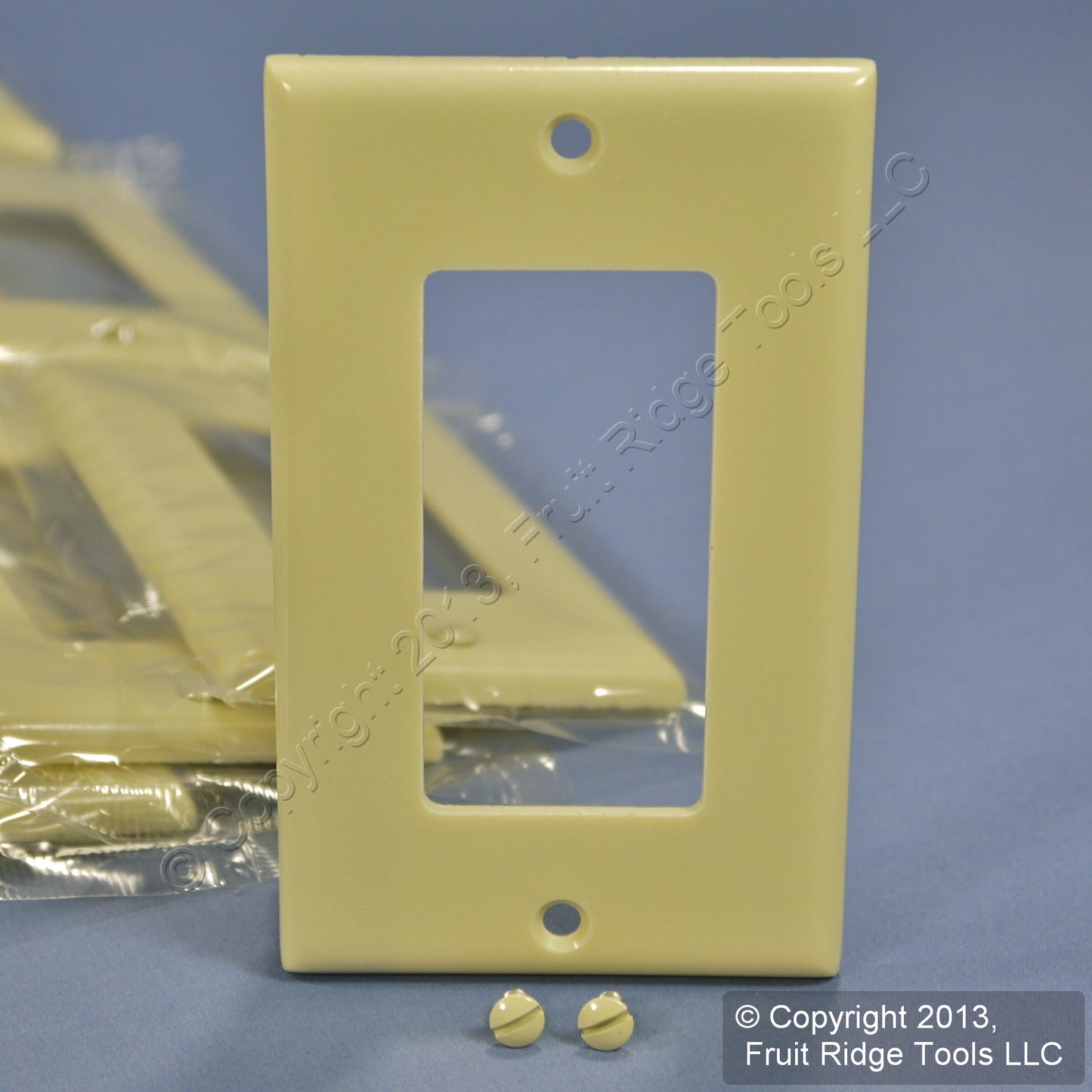Leviton 80401-I Ivory 1-Gang Decora GFCI Plastic Standard Wallplate Covers 25pcs