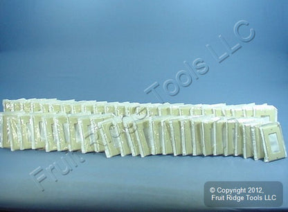 Leviton 80401-I Ivory 1-Gang Decora GFCI Plastic Standard Wallplate Covers 50pcs