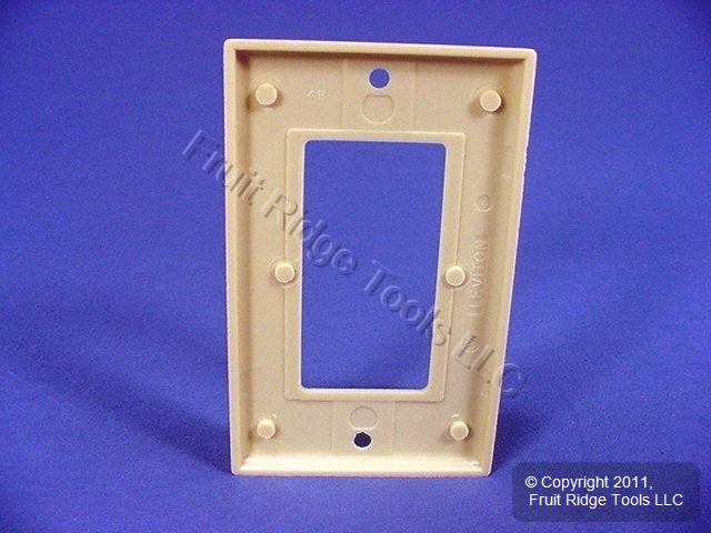 Leviton 80401-I Ivory 1-Gang Plastic Decora GFCI GFI Standard Wallplate Cover
