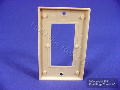Leviton 80401-I Ivory 1-Gang Plastic Decora GFCI GFI Standard Wallplate Cover