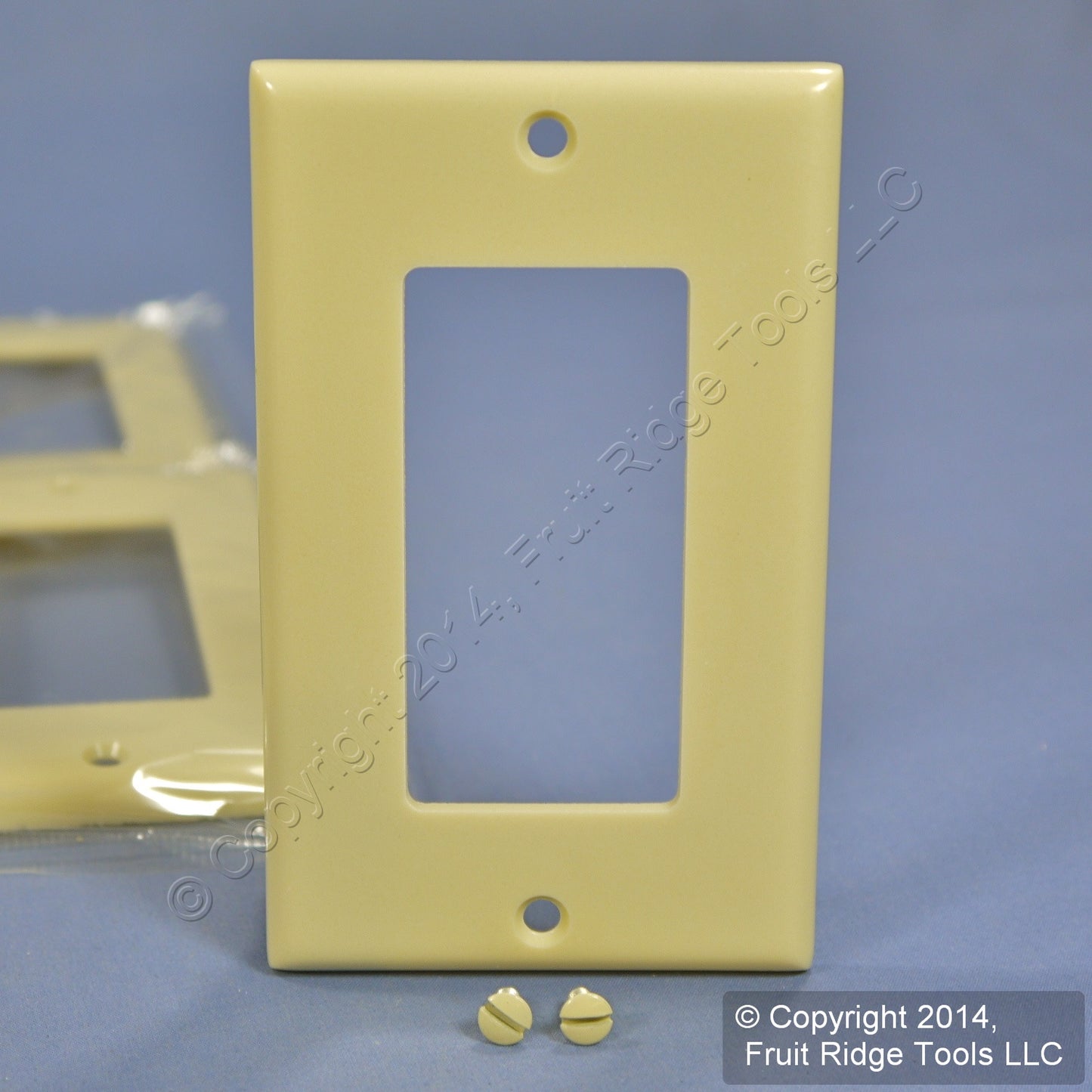Leviton 80401-I Ivory 1-Gang Decora GFCI Plastic Standard Wallplate Covers 5pcs