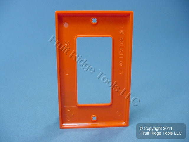 Leviton Orange Unbreakable Decora Isolated Ground Wallplate Gfci Cover 80401-IG