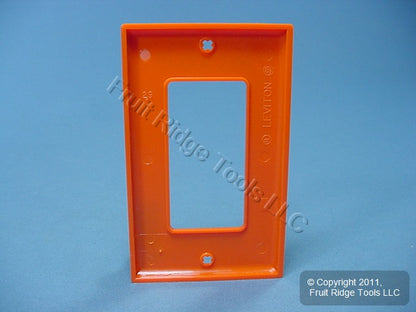 Leviton Orange Unbreakable Decora Isolated Ground Wallplate Gfci Cover 80401-IG