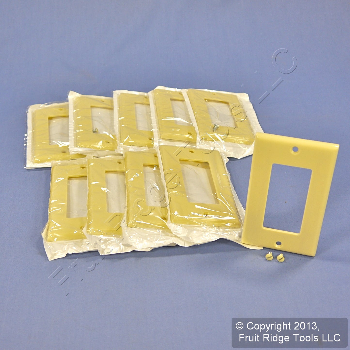 10 Ivory Leviton 1-Gang Decora Gfi Gfci Cover Wallplates Faceplate 80401-IMP