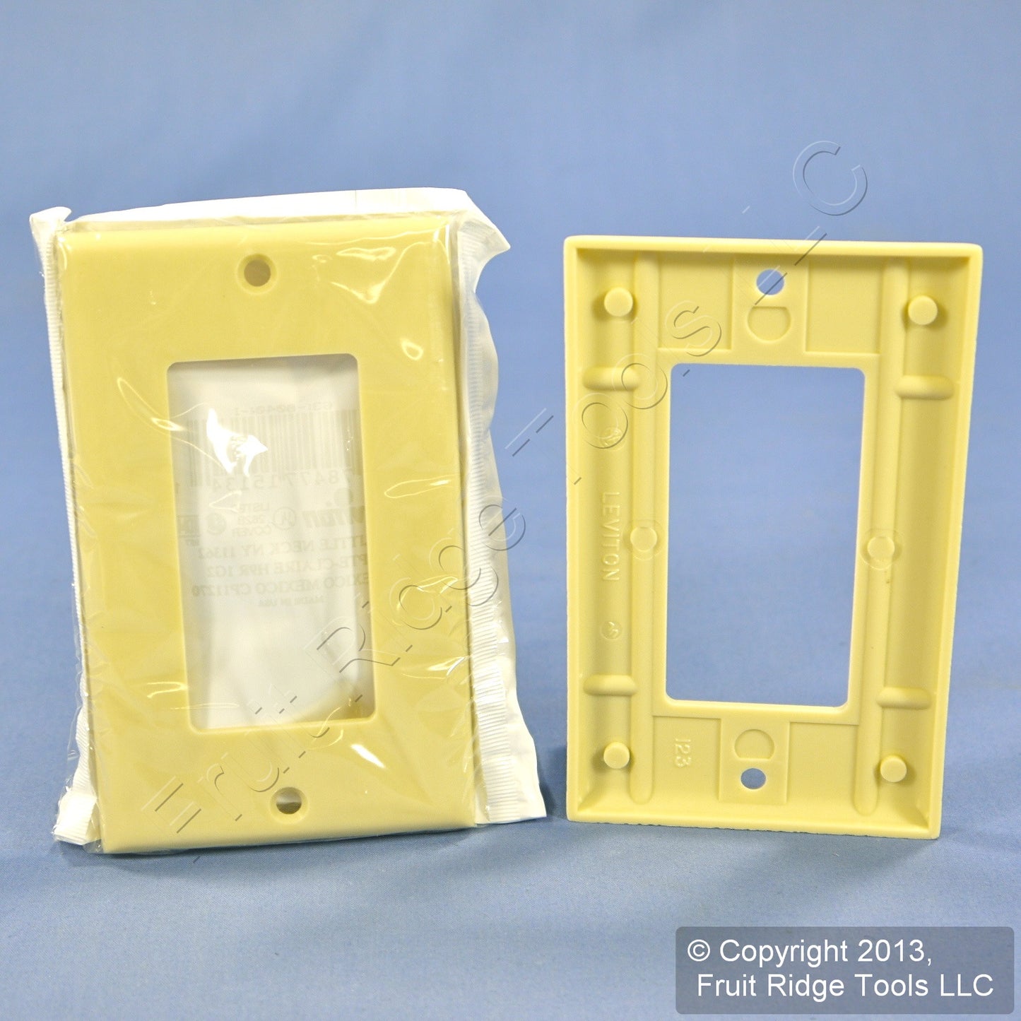 10 Ivory Leviton 1-Gang Decora Gfi Gfci Cover Wallplates Faceplate 80401-IMP