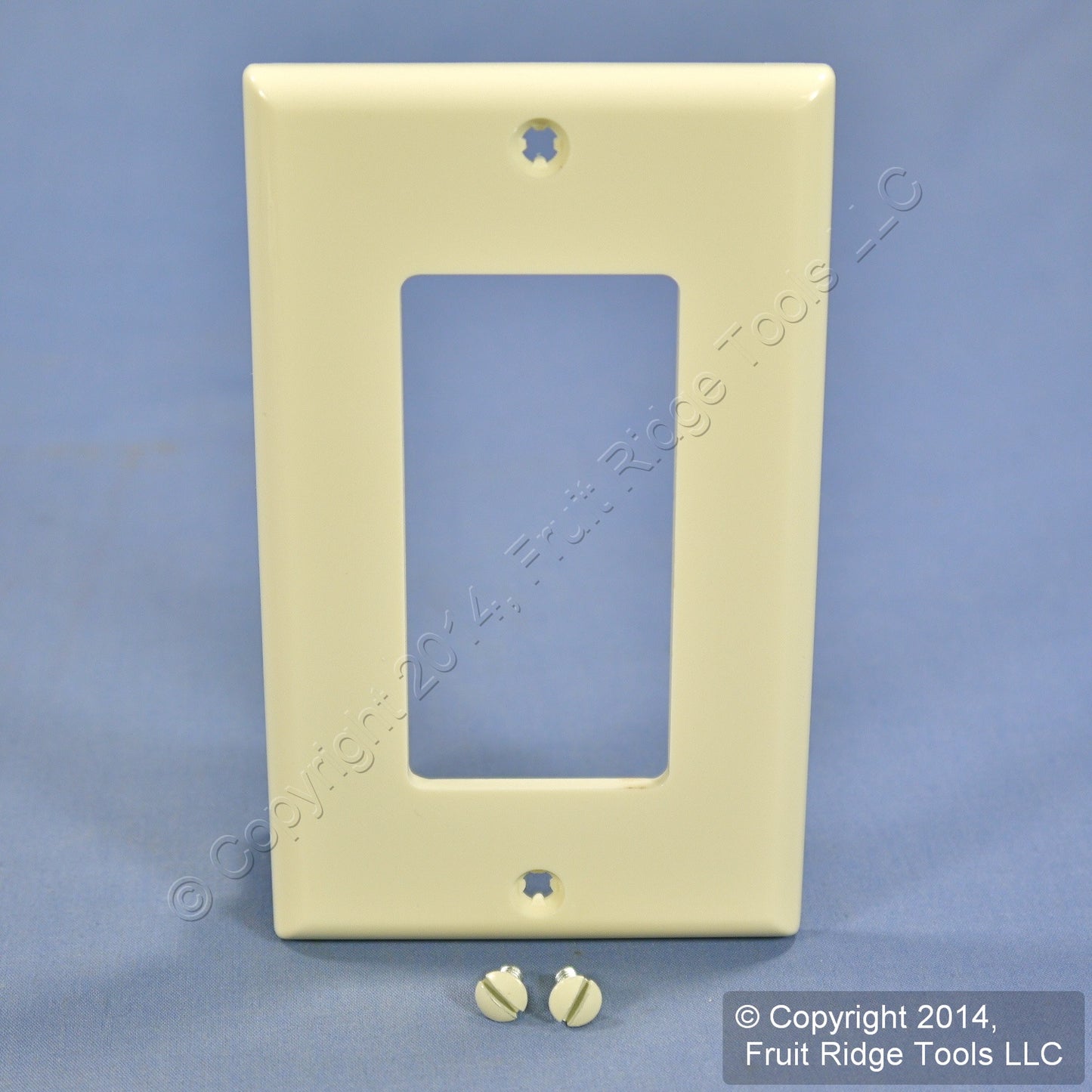 Leviton 80401-NA Almond 1-Gang Decora Unbreakable Nylon Standard Wallplate Cover