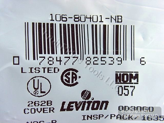 Leviton 80401-NB Blue 1-Gang Decora Unbreakable Nylon Standard Wallplate Cover
