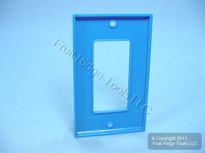Leviton 80401-NB Blue 1-Gang Decora Unbreakable Nylon Standard Wallplate Cover