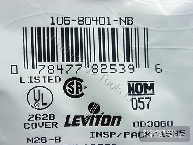Leviton 80401-NB Blue 1-Gang Decora Unbreakable Standard Wallplate Cover 3pcs