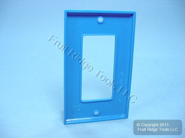 Leviton 80401-NB Blue 1-Gang Decora Unbreakable Standard Wallplate Cover 3pcs