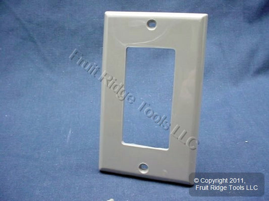 Leviton 80401-NGY Gray 1-Gang Unbreakable Decora GFCI GFI Nylon Wallplate Cover