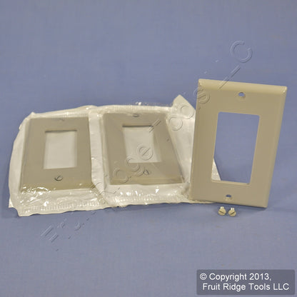 Leviton 80401-NGY Gray 1-Gang Unbreakable Decora GFCI Nylon Wallplate Cover 3pcs