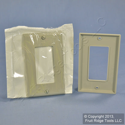 Leviton 80401-NGY Gray 1-Gang Unbreakable Decora GFCI Nylon Wallplate Cover 3pcs