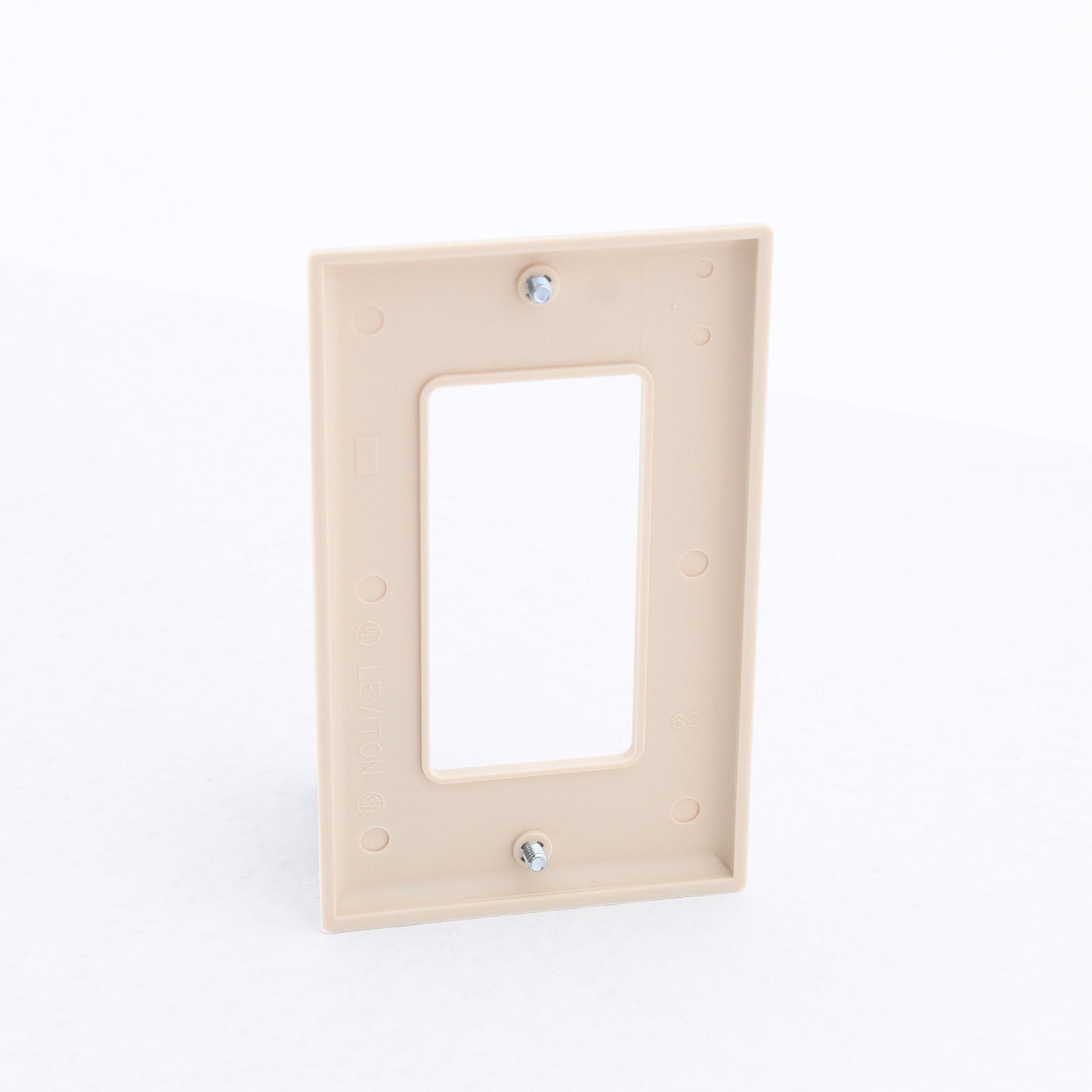 Leviton 80401-NI Ivory Decora Unbreakable Wallplates Nylon Covers GFCI 20-Pack