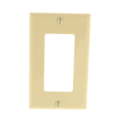 3 Leviton Ivory Decora Unbreakable Wallplates Nylon Covers GFCI GFI 80401-NI