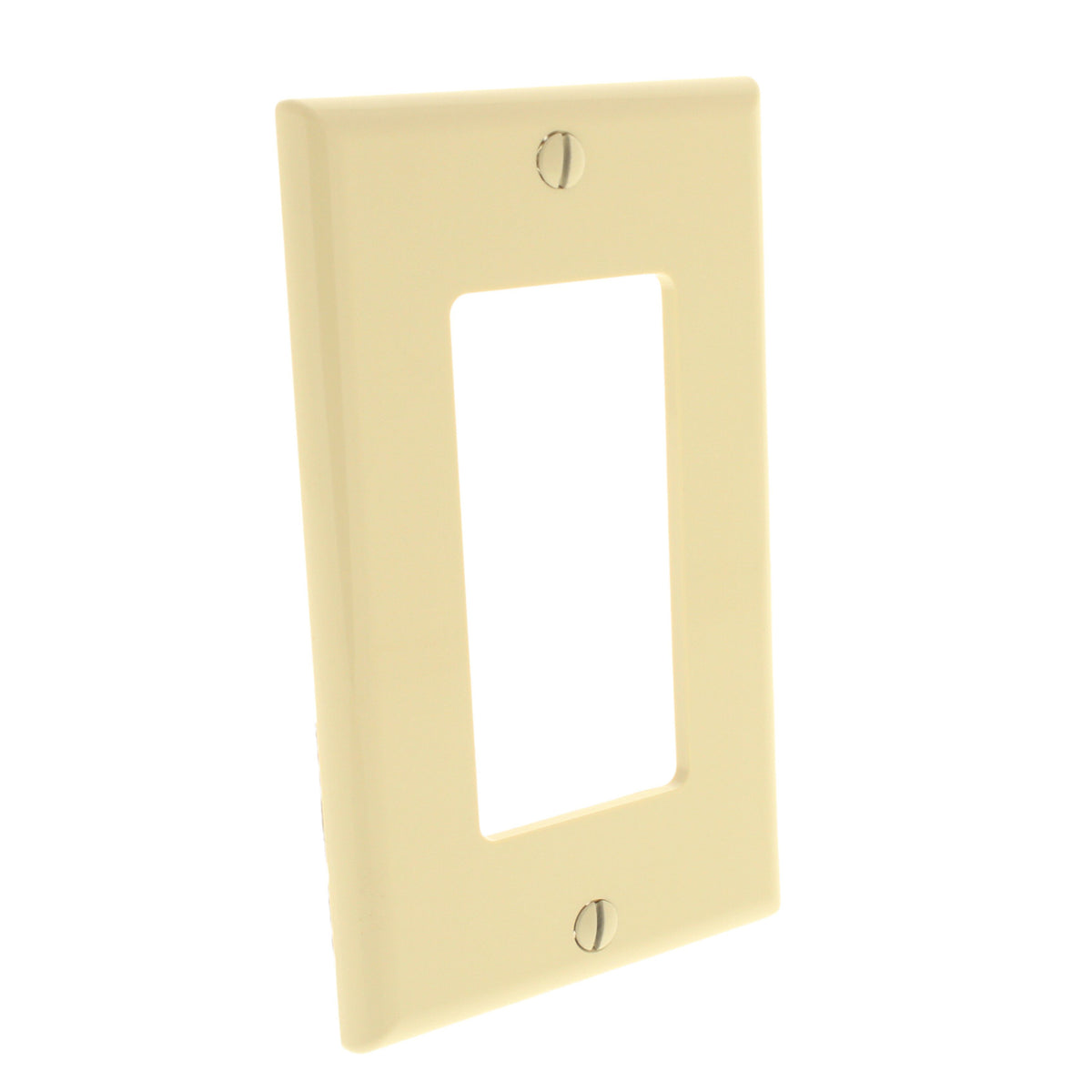 3 Leviton Ivory Decora Unbreakable Wallplates Nylon Covers GFCI GFI 80401-NI