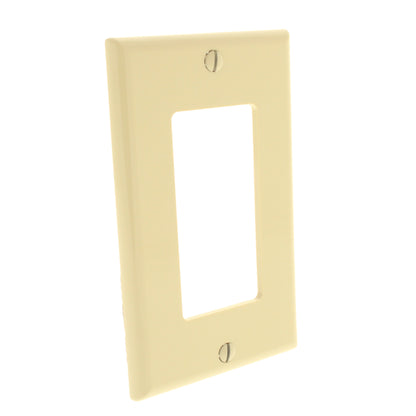3 Leviton Ivory Decora Unbreakable Wallplates Nylon Covers GFCI GFI 80401-NI