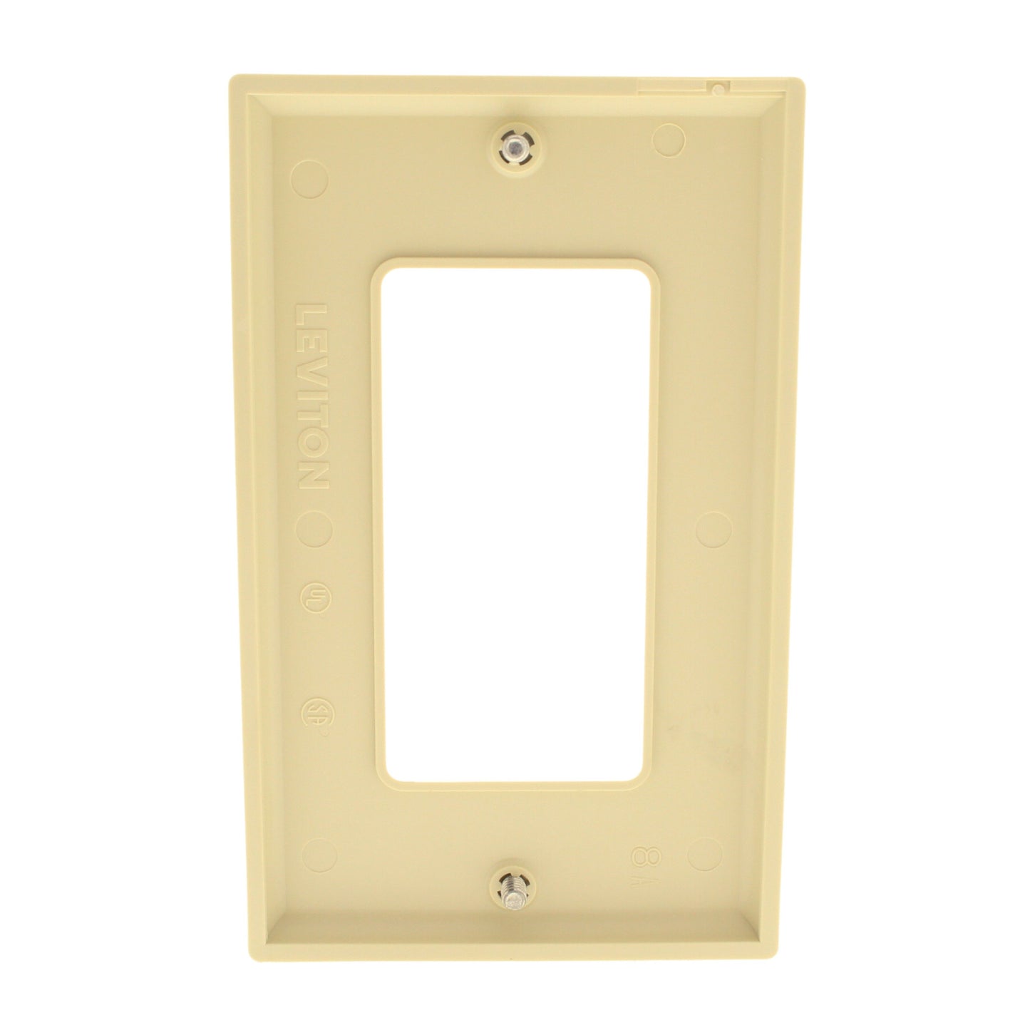 3 Leviton Ivory Decora Unbreakable Wallplates Nylon Covers GFCI GFI 80401-NI