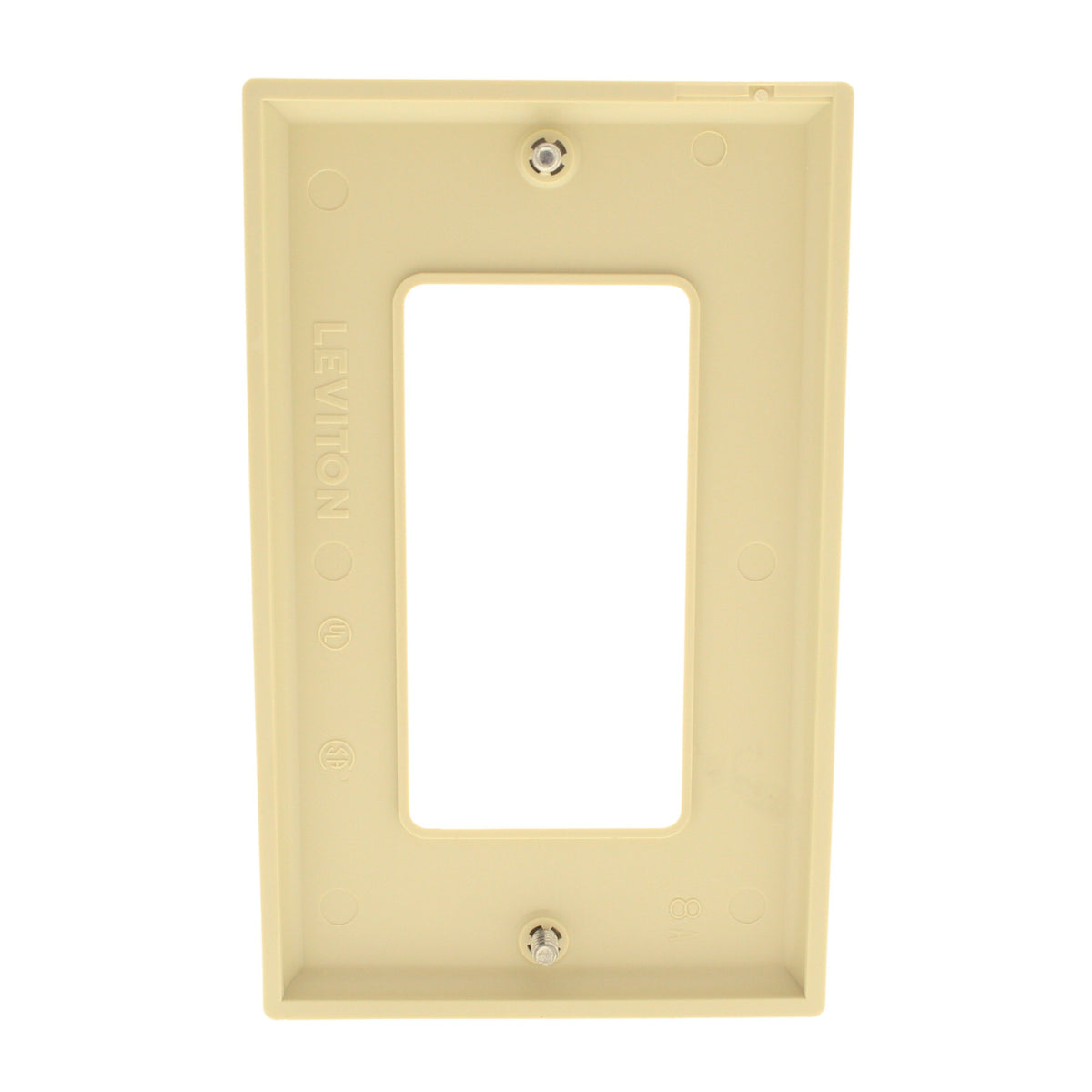 3 Leviton Ivory Decora Unbreakable Wallplates Nylon Covers GFCI GFI 80401-NI
