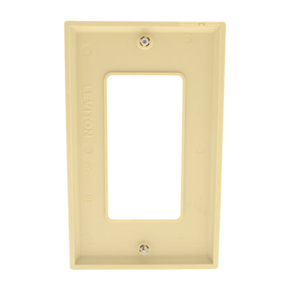 3 Leviton Ivory Decora Unbreakable Wallplates Nylon Covers GFCI GFI 80401-NI