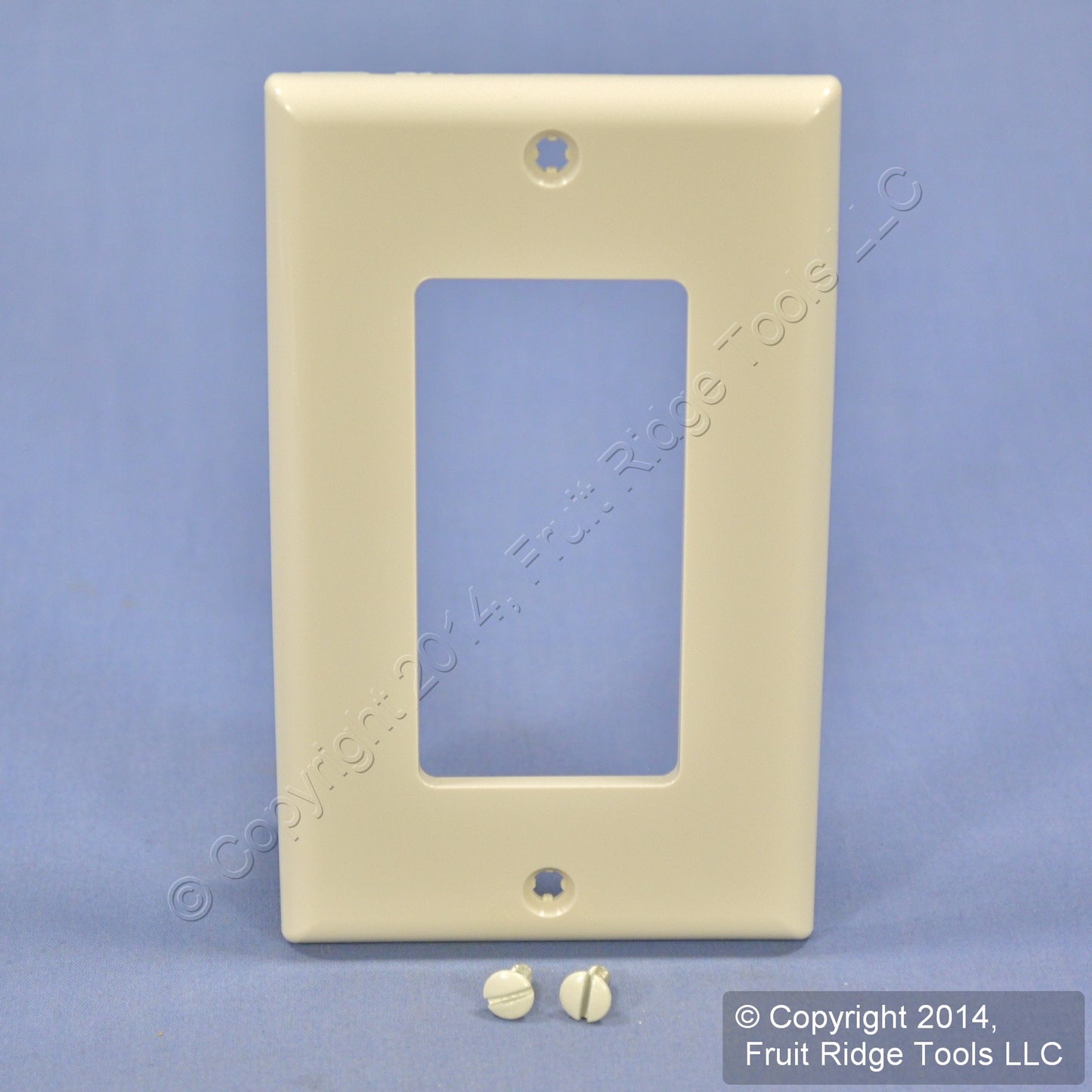 Leviton 80401-NT Light Almond 1-Gang Decora Unbreakable Nylon Wallplate Cover
