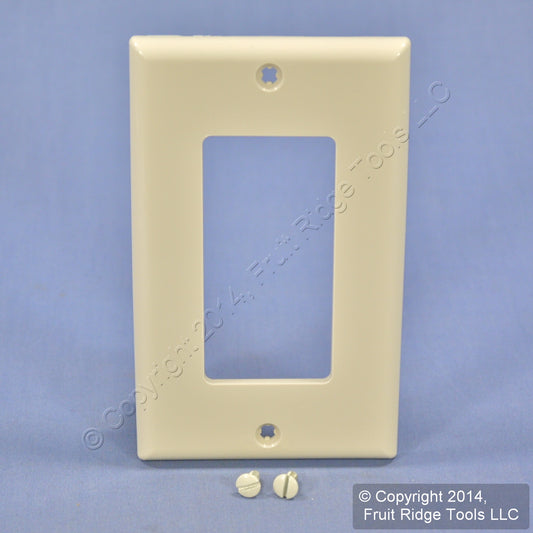 Leviton 80401-NT Light Almond 1-Gang Decora Unbreakable Nylon Wallplate Cover