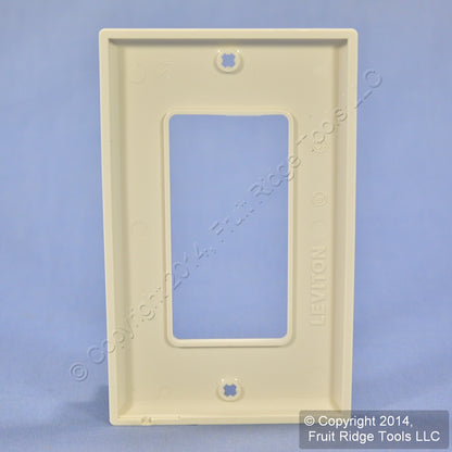 Leviton 80401-NT Light Almond 1-Gang Decora Unbreakable Nylon Wallplate Cover