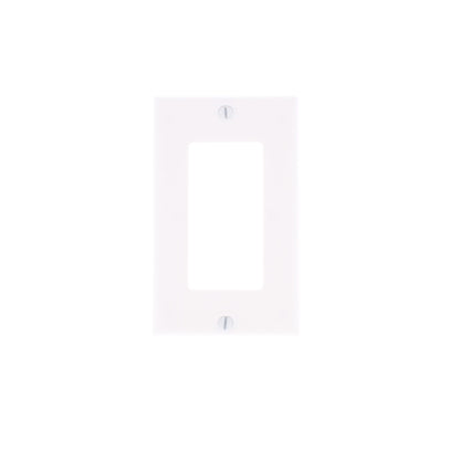 Leviton 80401-W White 1-Gang Decora Gfi Gfci Cover Thermoset Plastic Wallplate