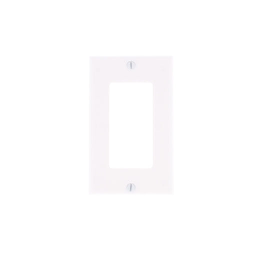 Leviton 80401-W White 1-Gang Decora Gfi Gfci Cover Thermoset Plastic Wallplate