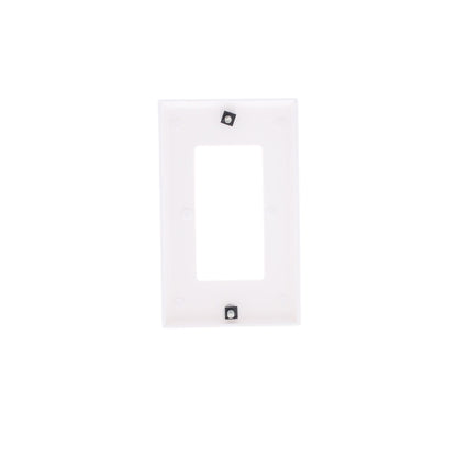 Leviton 80401-W White 1-Gang Decora Gfi Gfci Cover Thermoset Plastic Wallplate
