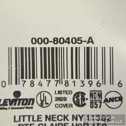 Leviton 80405-A Almond 2-Gang Toggle Decora GFI Plastic Standard Wallplate Cover