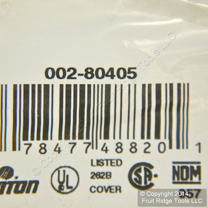 Leviton 80405 Brown 2-Gang Toggle Switch Decora GFCI Plastic Standard Wallplate