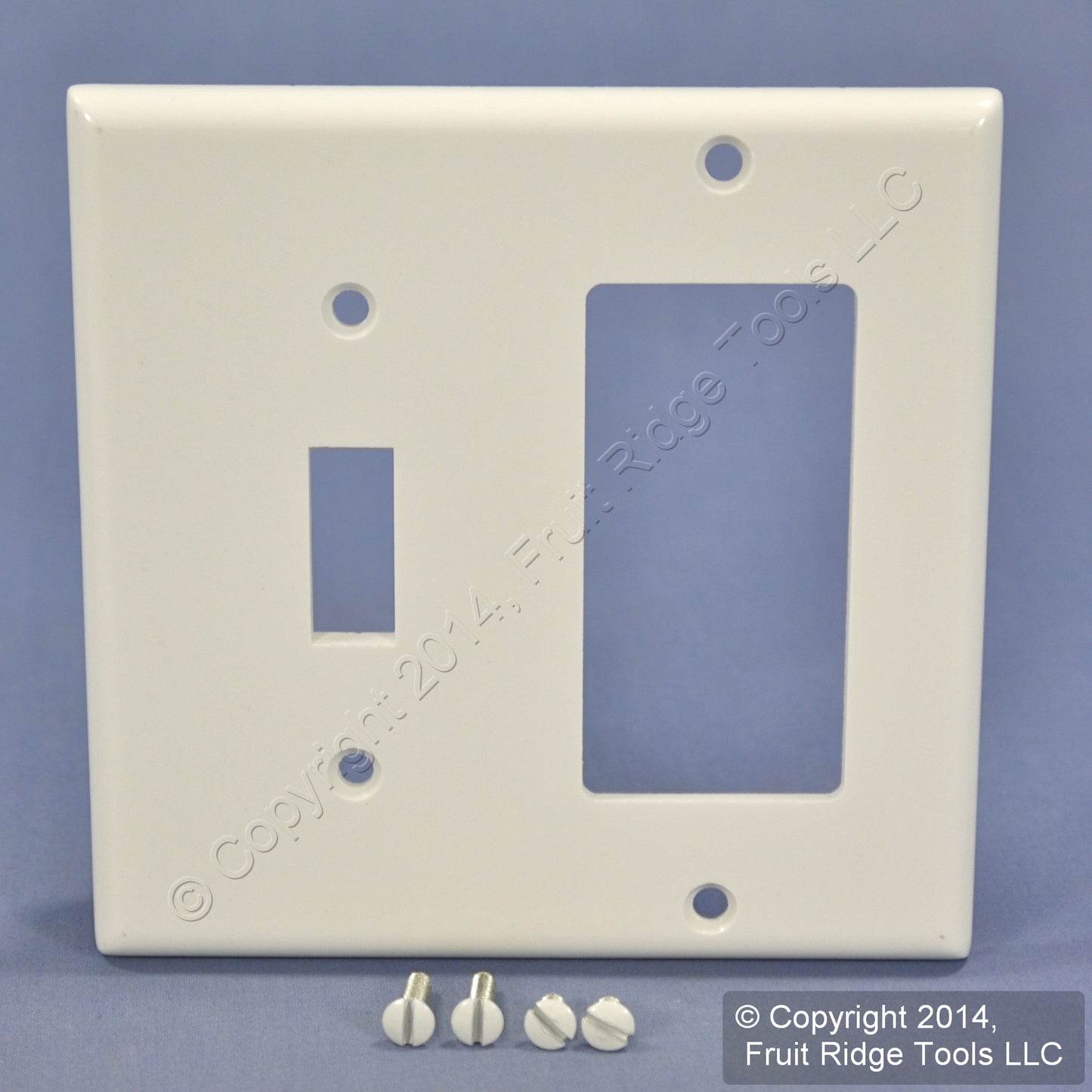Leviton White Decora Receptacle Toggle Switch Cover Thermoset Wall Plate 80405-W
