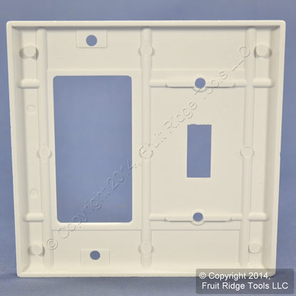 Leviton White Decora Receptacle Toggle Switch Cover Thermoset Wall Plate 80405-W
