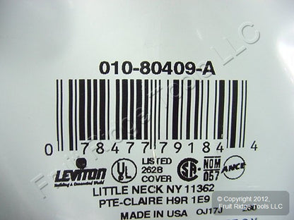 100 Leviton Almond Decora 2G Standard Wallplate GFCI GFI Smooth Covers 80409-A