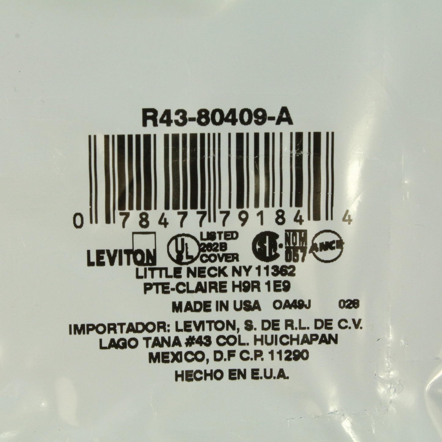 Leviton 80409-A Almond 2-Gang Decora Plastic Standard Wallplate Cover 15-pack