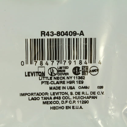 Leviton 80409-A Almond 2-Gang Decora Plastic Standard Wallplate Cover 15-pack