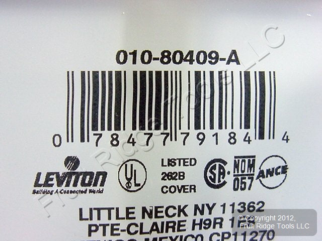 50 Leviton Almond Decora 2Gang Standard Wallplate GFCI GFI Smooth Covers 80409-A