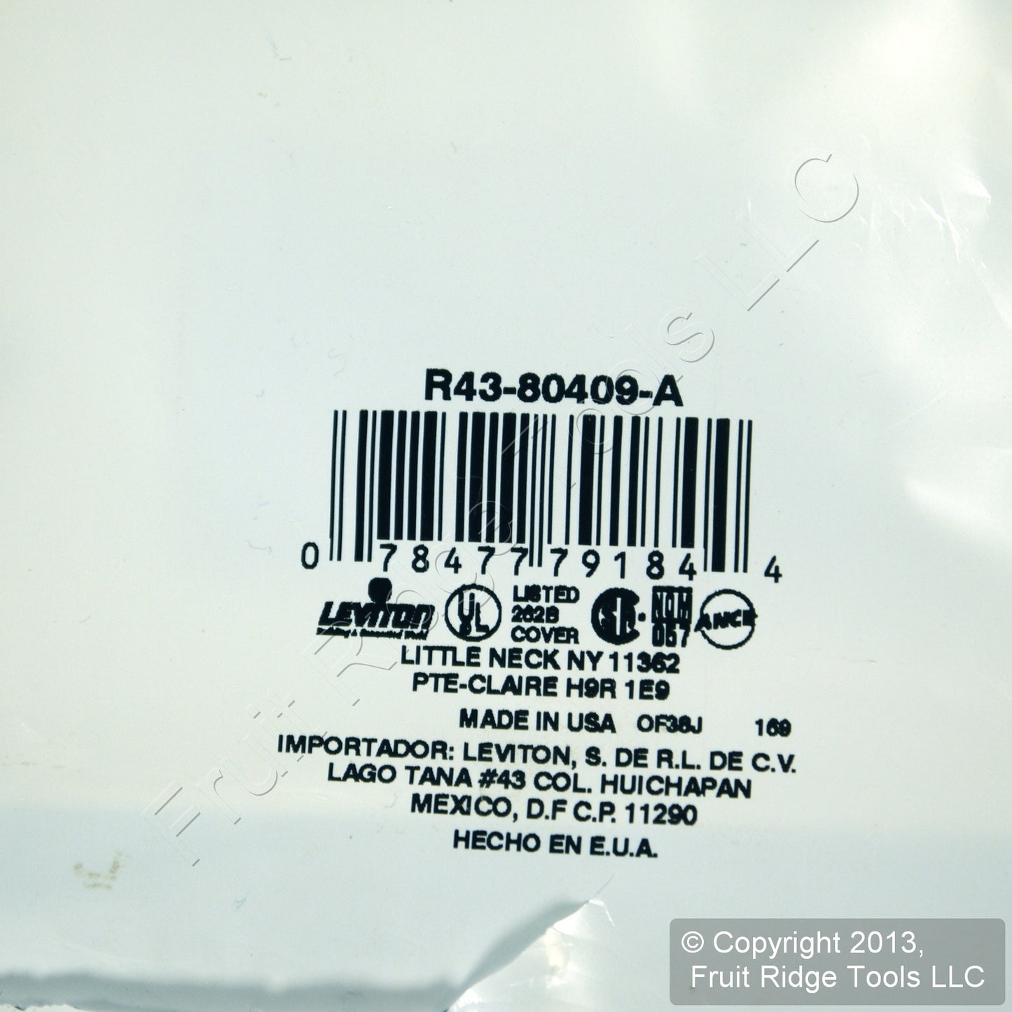 Leviton 80409-A Almond 2-Gang Decora GFCI GFI Plastic Standard Wallplate Cover