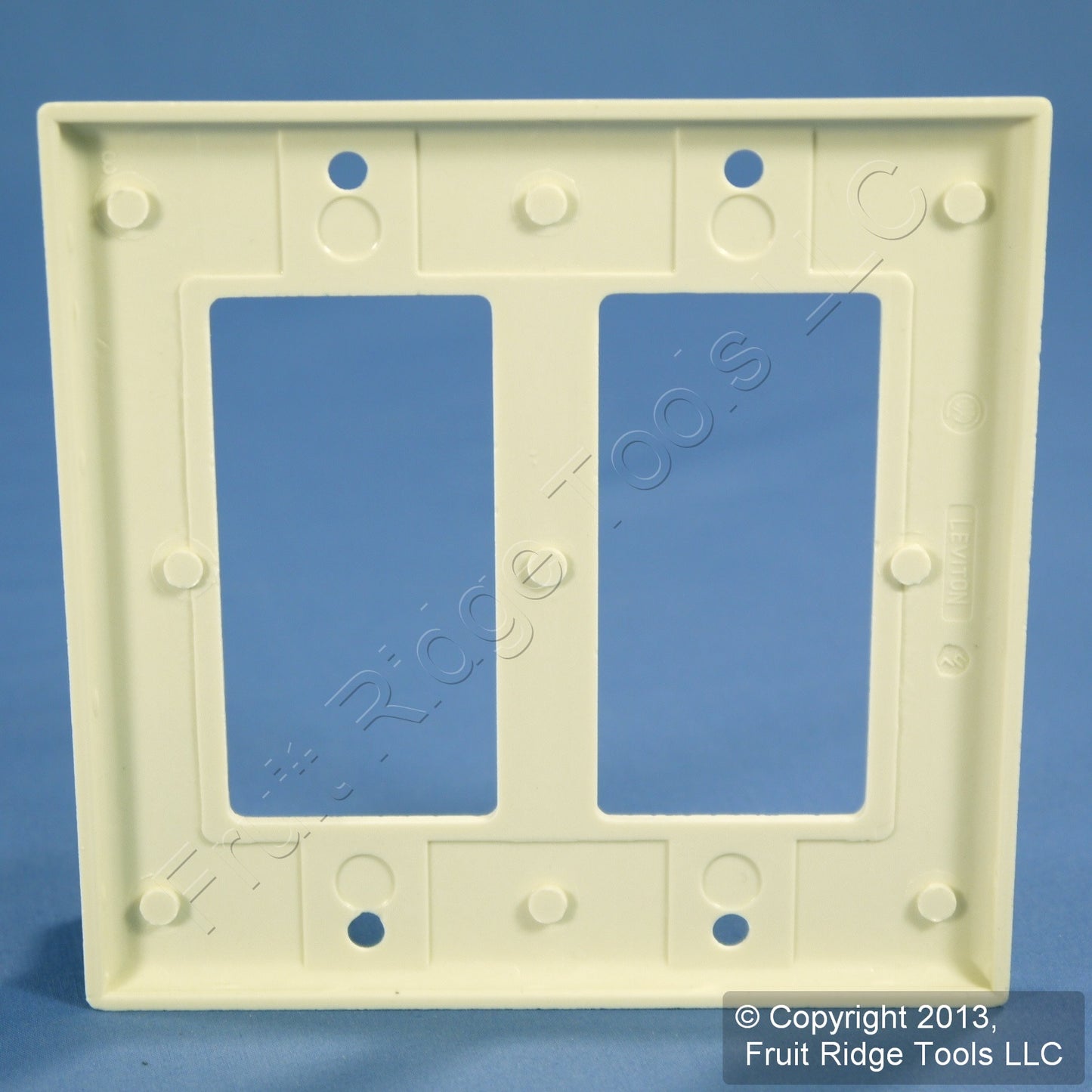 Leviton 80409-A Almond 2-Gang Decora GFCI GFI Plastic Standard Wallplate Cover