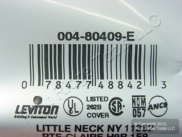100 Leviton Black Decora 2Gang Standard Wallplate Gfci Gfi Smooth Covers 80409-E