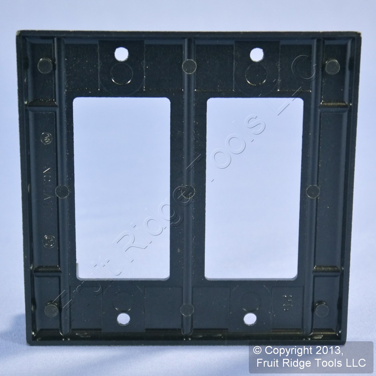 Leviton 80409-E Black 2-Gang Plastic Decora Standard GFCI GFI Wallplate Cover