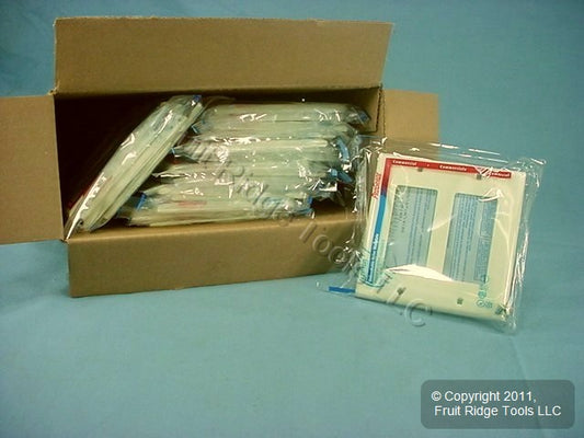 Leviton 80409-NA Almond 2-Gang Decora Unbreakable Nylon Wallplate Cover 20pcs