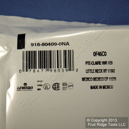 Leviton 80409-NA Almond 2-Gang Unbreakable Nylon Decora Standard Wallplate Cover