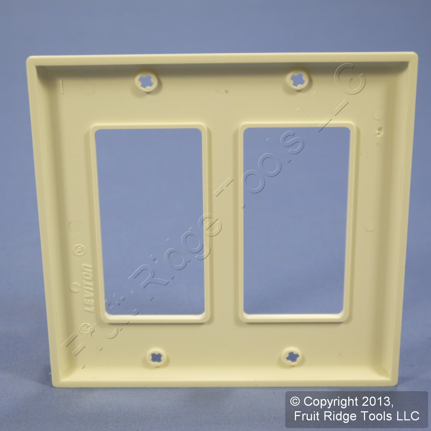 Leviton 80409-NA Almond 2-Gang Unbreakable Nylon Decora Standard Wallplate Cover