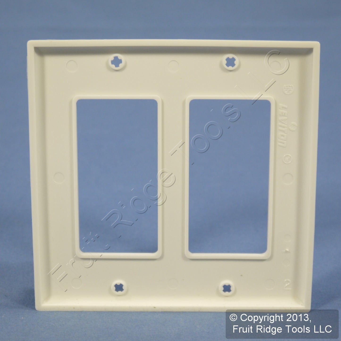Leviton White Decora 2-Gang Unbreakable Wallplate GFCI GFI Nylon Cover 80409-NW